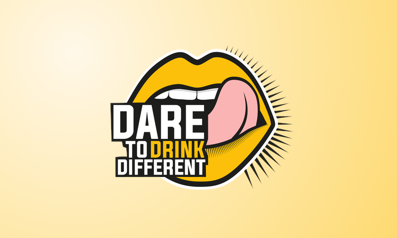 dare to drink different logo dare to drink different logo
